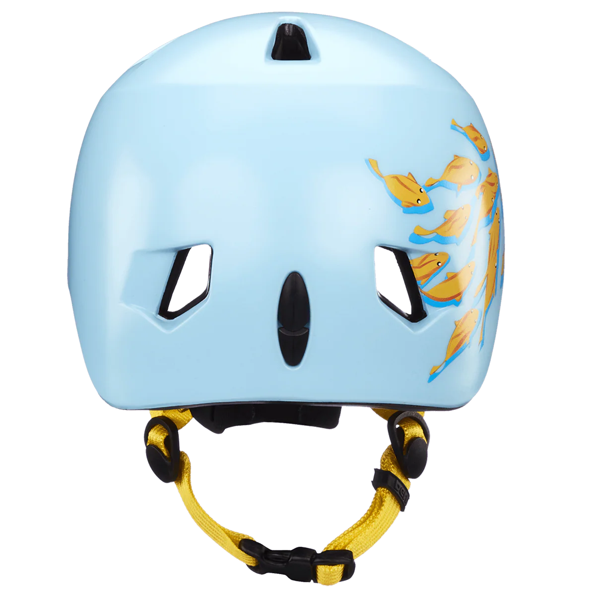 Bern Tigre Youth Helmet - Satin Blue Goldfish - Image 3